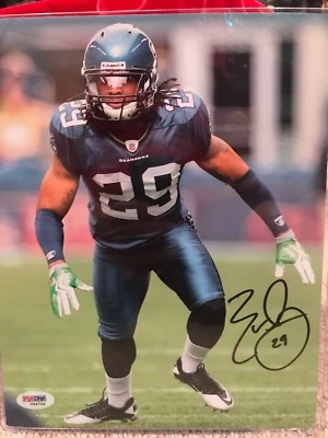 Foto firmada por Earl Thomas Seattle Seahawks 8x10 PSA Foto 1 de 4