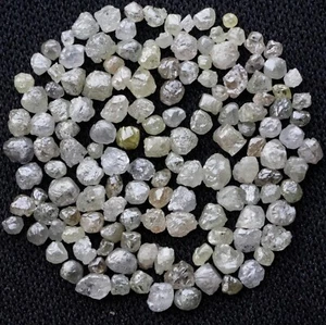 1.00 CT 14PCS Uncut Rough Diamond Loose Grayish Mix Diamond Approx 2 mm - Picture 1 of 10
