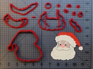 Navidad - Papá Noel 266-A615 Juego Cortador de Galletas - Imagen 1 de 2