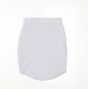 Missguided Womens Grey Polyester A-Line Skirt Size 8 - Picture 1 of 10