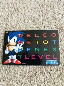 Sega Sonic The hedgehog Rare New Telephone Card - Picture 1 of 2