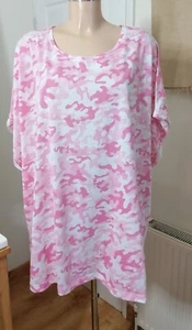 Pretty Secrets size 32/34 pink camo pattern t-shirt - Picture 1 of 8