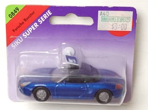 Siku Porsche Boxster blue 0849 w/ phone sign - Picture 1 of 1