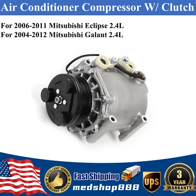 Compresor de aire acondicionado para Mitsubishi Galant 2004-2012 Eclipse 2006-2011 2,4 L CO 11159T  Foto 1 de 4