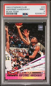 Stadium Club Beam Team #23 1993-94 Anfernee Hardaway PSA 9 como nuevo radiocontrol Magic Rookie - Imagen 1 de 2