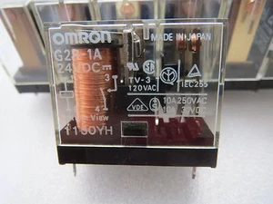 OMRON G2R-1A Relays 10A@250VAC, Coil 24V DC, Made in JAPAN, 4pcs - Picture 1 of 7