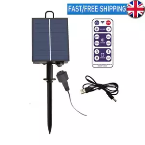 Solar Battery Box Outdoor Indoor LED String Lamp Panel Controller with Remote - Picture 1 of 9