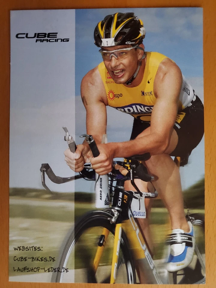 Autogrammkarte Lothar Leder  Autogramm Triathlon unsigniert - Bild 1 von 1