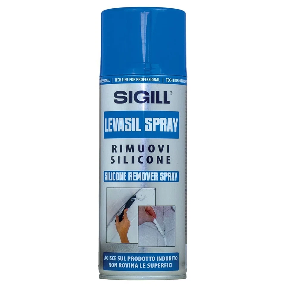 RIMUOVI SILICONE SPRAY ML.400 SIGILL LEVASIL RIMUOVE SILICONE INDURITO E VECCHIO - Immagine 1 di 1