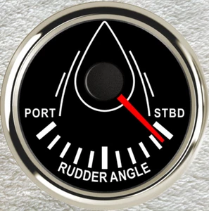 Marine Rudder Angle Indicator Gauge,Universal,52mm/(2-1/16)",0-190ohms,Stainless - Picture 1 of 7