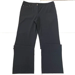 Grace Elements Straight Leg Black Dress Pants w/Pockets Size 12 - Picture 1 of 7