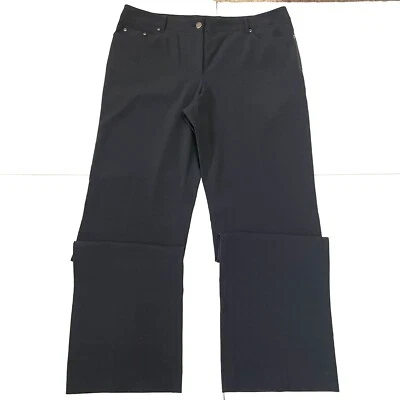 Grace Elements Straight Leg Black Dress Pants w/Pockets Size 12 - Image 1 of 4