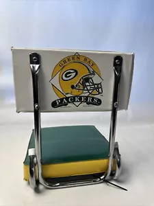 Green Bay Packers Chair -Vintage Bleacher Stadium Cushion Folding Seats. 1993 KR - Picture 1 of 6