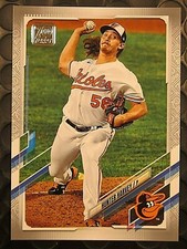 2021 TOPPS PLATINUM PARALLEL #93 HUNTER HARVEY BALTIMORE ORIOLES #rd 31/70 