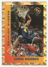 1993-94 SPORTS EDITION I (UNLICENSED) CHRIS WEBBER MICHIGAN WOLVERINES #NNO