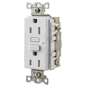 Receptáculo GFCI autoprueba Hubbell-Pro GFT15W 15 A - blanco - Imagen 1 de 2