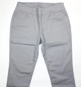 BLAIR DenimEase Pull On Flat-Waist Denim Jeans, Size 18P, Gray, NEW!! - Picture 1 of 3