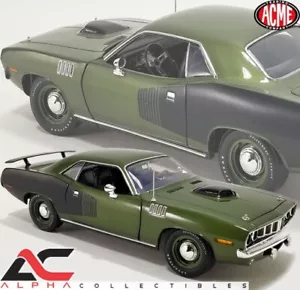 ACME A1806132 1:18 1971 PLYMOUTH HEMI CUDA (VERDE HIEDRA) - Imagen 1 de 2