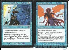 MTG Magic the Gathering TCG SCOURGE Hindering Touch & Dragon Wings