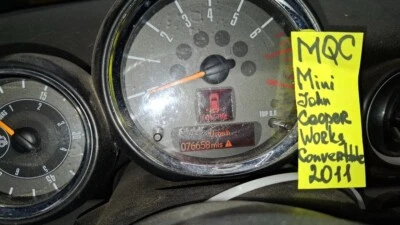 11-13 MINI COOPER JCW R57 TACÓMETRO CONVERTIBLE CON TEMPORIZADOR SIEMPRE ABIERTO OEM Foto 1 de 4