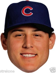 ANTHONY RIZZO Chicago Cubs 2016 WORLD SERIES CHAMPIONS - Big Head Window Cling - Picture 1 of 1