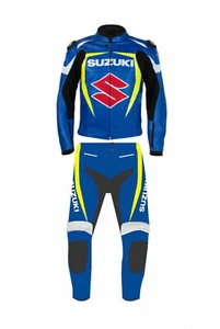 Suzuki Motorcycle Leather Racing Suit Motorbike Riding Suit All Sizes Available - Bild 1 von 4