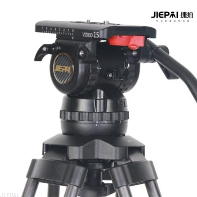 JIEPAI 15kg Professional Fluid Tripod Head 100mm bowl Pan Bar VS Teris tripod - Image 1 of 4