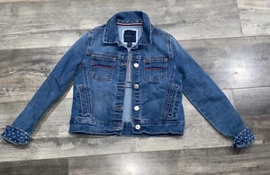 Tommy Hilfiger Denim Jackets Kids Medium 8/10 Star Cuffs - Picture 1 of 10