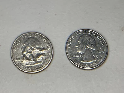 2015-D 25c Blue Ridge Parkway NP Quarter - error on both sides, w/free shipping  - Image 1 of 4