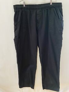 Chef Uniforms Men's Size 2x Black 7-Pocket Utility Chef Pants 98010