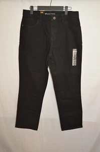 Lee Jeans Relaxed Fit Jeans Donna Gamba Dritta Nero Puro 8 Petite 8P - Foto 1 di 9