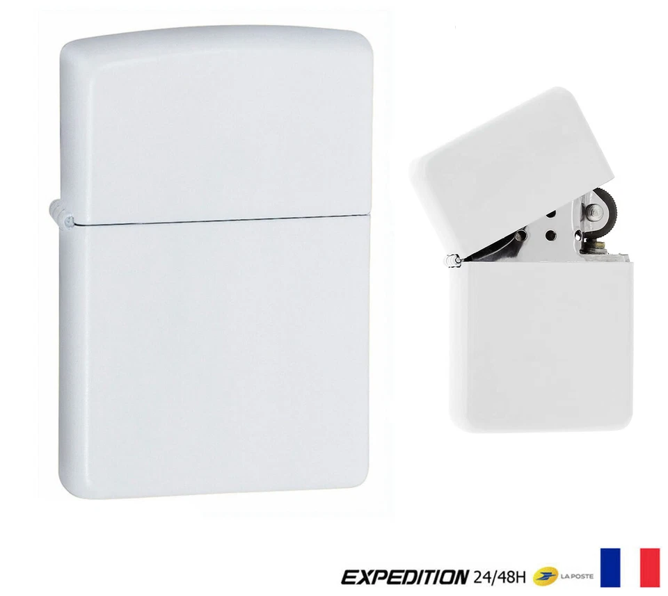 BRIQUET ESSENCE RECHARGEABLE COLLECTION COULEUR BLANC MAT (LIQUIDATION)