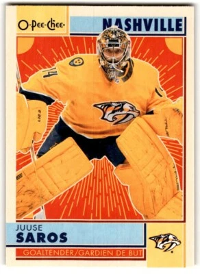 Juuse Saros 2022-23 O-Pee-Chee Retro #177 Nashville Predators - Image 1 of 2