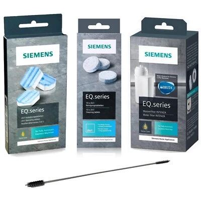 SIEMENS, SCANPART, BOSCH-SIEMENS-HAUSGERÄTE Siemens EQ.series kit de cuidado descalcificador TZ80002A, - pastillas de limpieza, - filtro