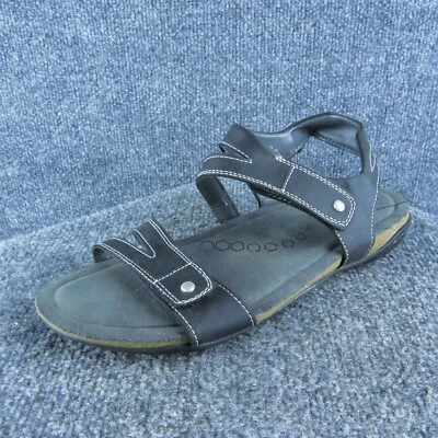 Khombu Ava Women Ankle Strap Sandal Shoes Size 8 Medium Black Synthetic - Image 1 of 4