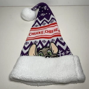 2023 Chuck E Cheese CEC Tejido Invierno Navidad Vacaciones Santa Sombrero Gorra - Talla Única - Imagen 1 de 9
