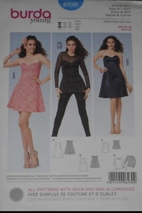Special Occasion Dress Size 6-20 Young Burda 6930 Sewing Pattern - Picture 1 of 2