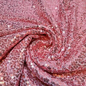 Tela de lentejuelas rosa pálido brillante brillante material de decoración tela 130 cm de ancho - Imagen 1 de 3