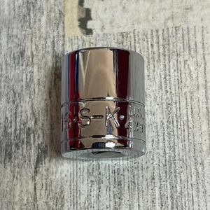 NOS S-K Tools USA 43916 1/2in 1/4” Dr, 12 Pt SAE Chrome Shallow Socket - Picture 1 of 6