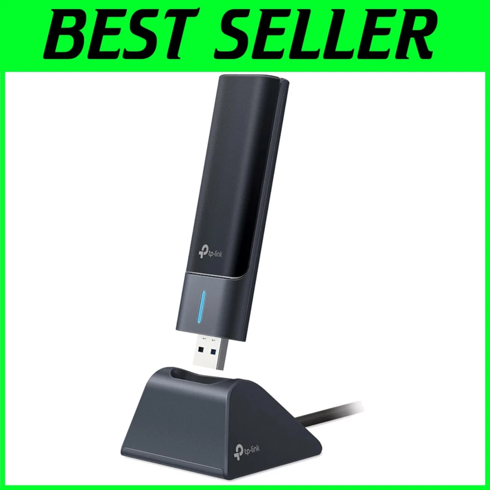 Ultra-Fast WiFi 6E USB Adapter for Desktop PC - Image 1 of 4