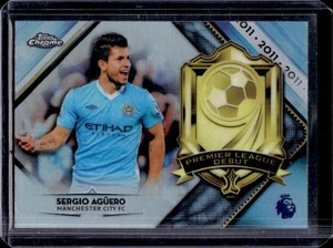 2018 Topps Chrome Premier League Sergio Aguero Debuts #PD-SA - Picture 1 of 2