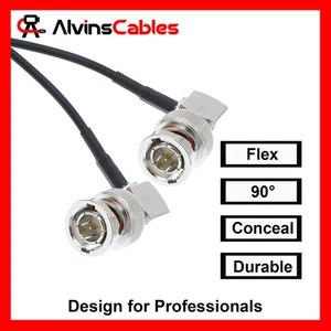 Ultra Flexible 3G HD-SDI Video BNC Cable for Camera Monitor 75ohm Flexible RG179 - Picture 1 of 14