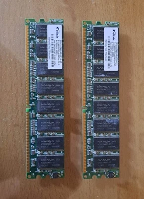 2 schede RAM 512MB DDR-400MHz - Immagine 1 di 2
