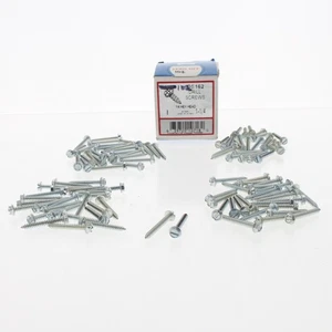 102-Pack Metallics #8 x 1-1/4" Drill Screws 1/4" Hex/Slotted Head Zinc DS162 - Picture 1 of 5