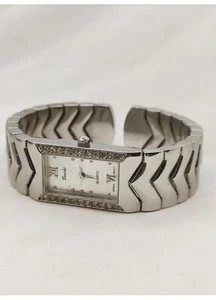 Persona Quartz Silver Wide Western Statement Bangle Bracelet - Picture 1 of 3