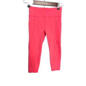 ATHLETA GIRL Pink Leggings Size Medium 8-10 Preppy Comfort Workout Kids - Picture 1 of 12