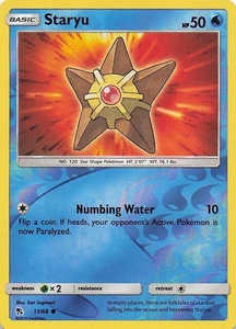 Staryu Common Reverse Holo Hidden Fates 13/68 NM - Picture 1 of 2