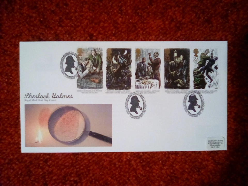 GB FDC 1993 SHERLOCK HOLMES MUSEUM BAKER STREET LONDON SPECIAL P/MARK - Image 1 of 1