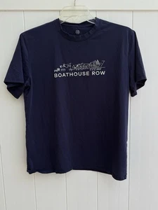 Boat House Row Navy Blue Short Sleeve T Shirt - Picture 1 of 3