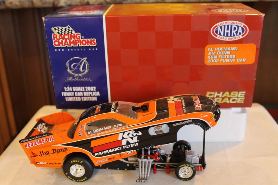 NHRA Jim Dunn Racing 1:24 Diecast 2002 NITRO Funny Car Al Hoffman K & N Filter Foto 1 de 1